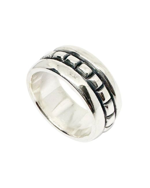 Tg-Jewellery by Tamara Gervasio Metallic The Square Chunky Ring Handmade for men