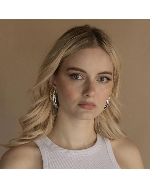 Zepplin the Label Metallic Lustra Hoops