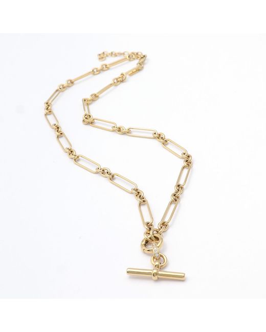 Hye Jane Jewelry Metallic Colette T Bar Necklace