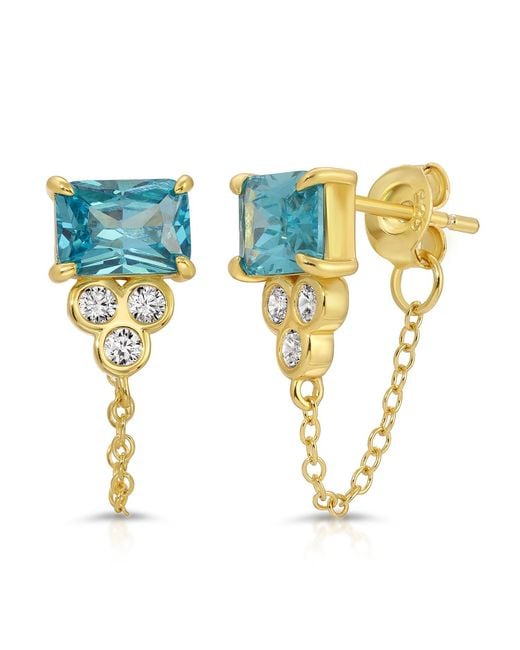 Native Gem Blue Shiva Earrings