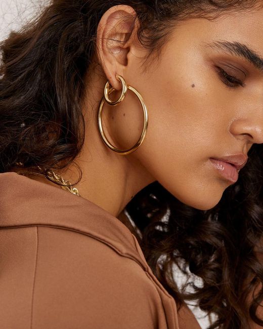 Öugie Metallic The Large Tube Hoops