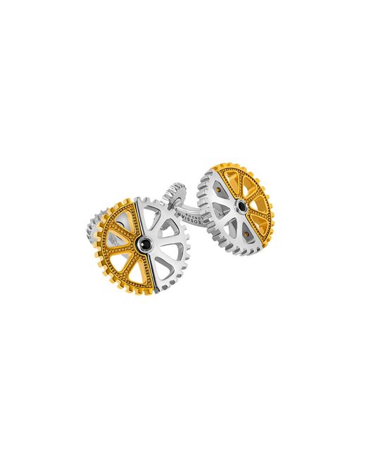 Tateossian Metallic Puzzle Gear Cufflinks for men