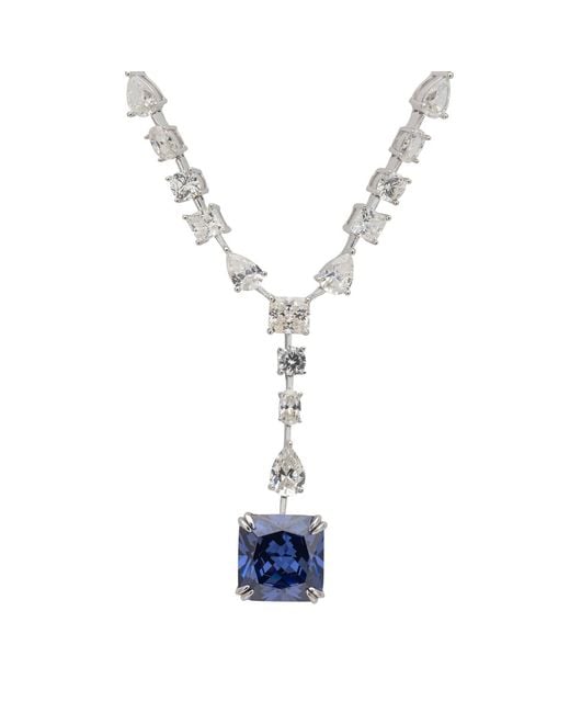 Latelita London Blue Clementine Tanzanite Statement Necklace