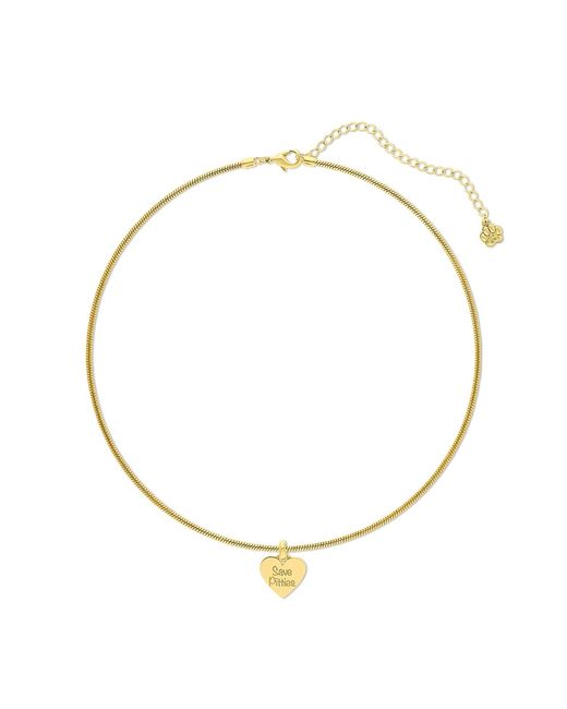 Cloud Haven Metallic Gentle Soul Heart Tag Necklace