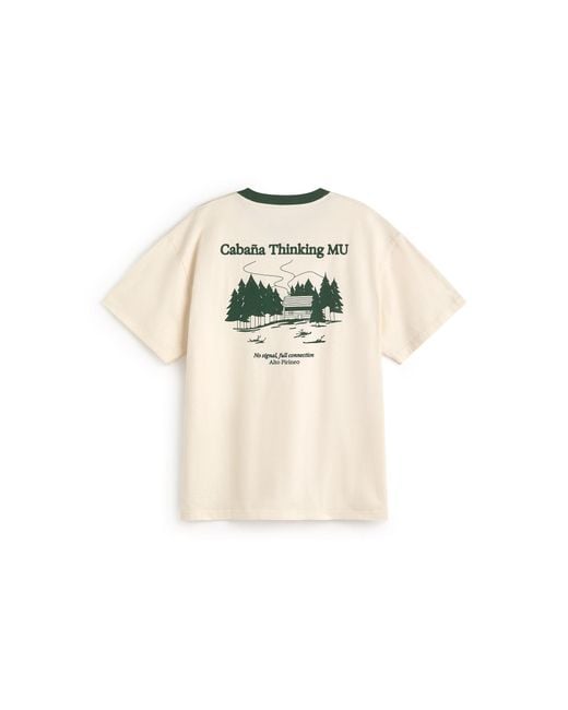 Thinking Mu White Pirineo Aaron T-Shirt for men
