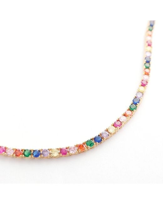 Hye Jane Jewelry Metallic Parker Tennis Necklace