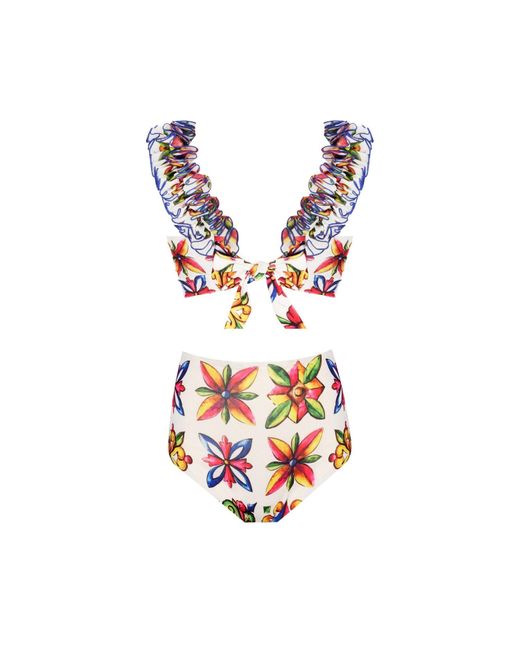 Nur Karaata Red Lily Sicilia Bikini Set