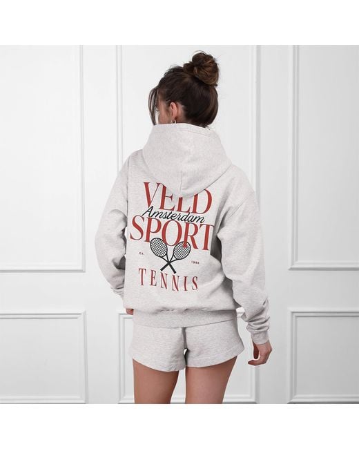 VLD Gray Jordaan Sport Tennis Hoodie