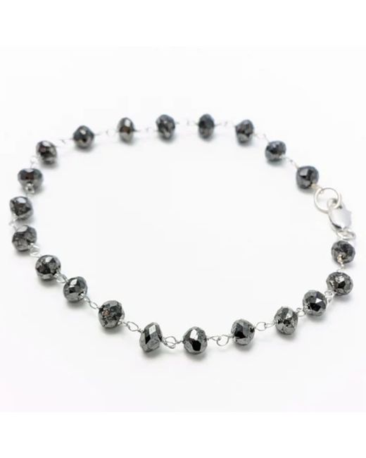 Rahul's Jewels Metallic 7 Genuine Diamond Rosary Bracelet