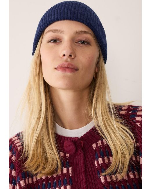 Loop Cashmere Blue Cashmere Beanie