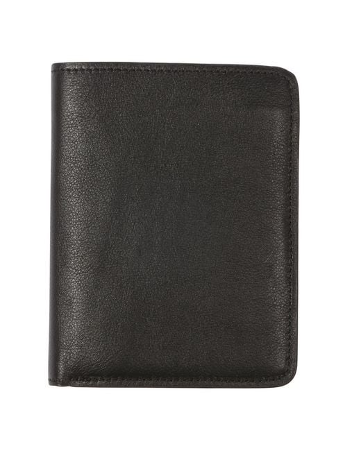 SJW BAGS LONDON Black Alma Leather Travel Wallet