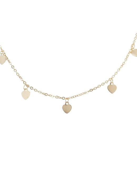 Marcia Moran Metallic Delana Mini Hearts Necklace