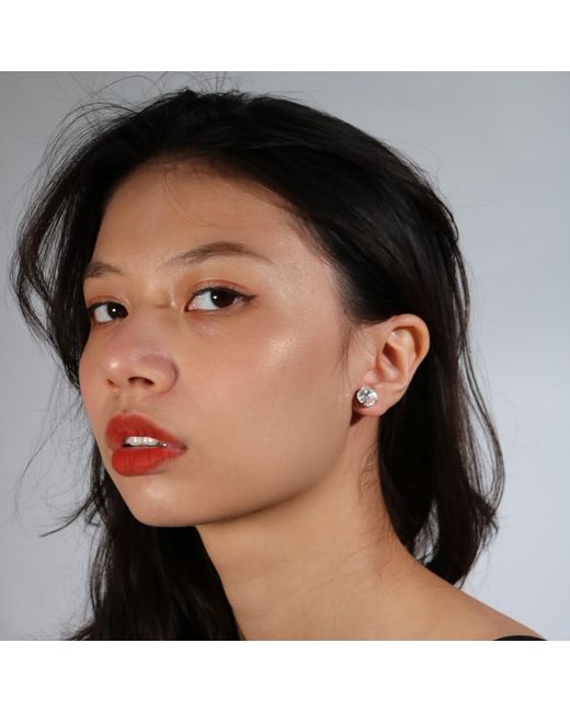 Vicki Sarge White Neutrals The Large Clear Stud