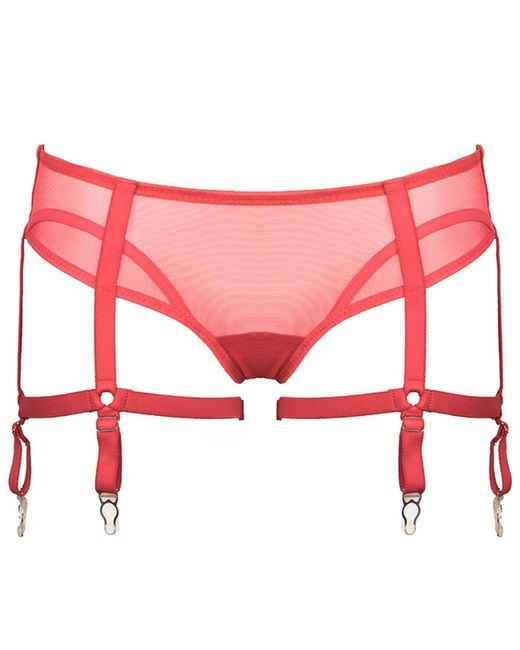 Reckless Wolf Pink Prey Full Suspender Knicker