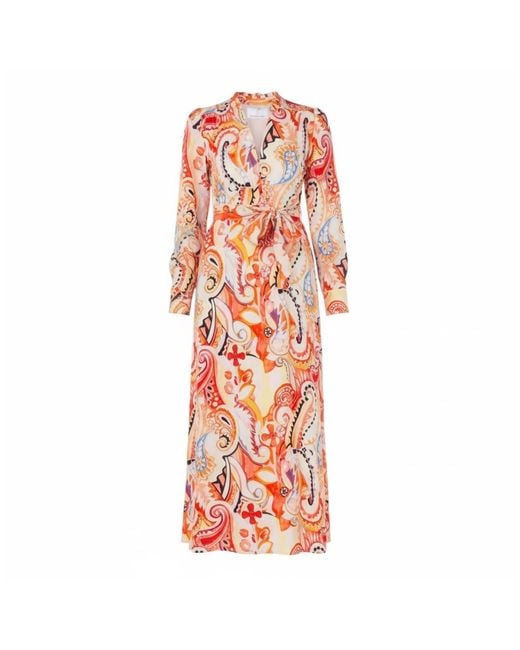 Franchetti Bond Red Tomassa Paisley Occasion Dress