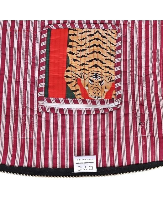 Conscious Yoga Collective Red The Tibetan Tiger Cotton Weekender