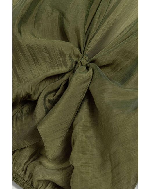Nocturne Green Neutrals Fluid Open-Front Shirt