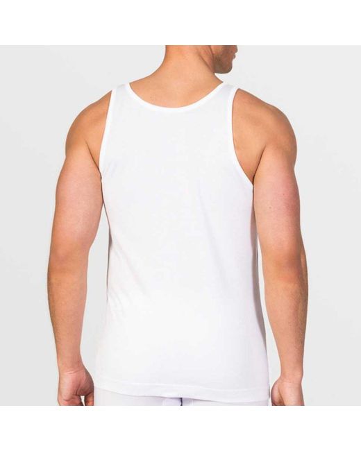 Zd - Zero Defects White Palace Tank Top – Luxurious Mercerized Cotton Fabric for men