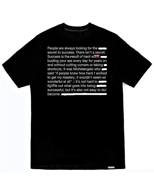 VERYRARE Black The Secret To Success Tee for men