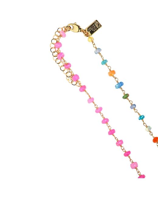 Native Gem Metallic Neon Opal Necklace