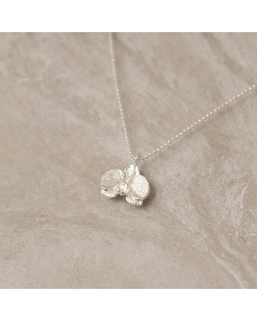 Agora Jewellery Metallic Orchid Necklace