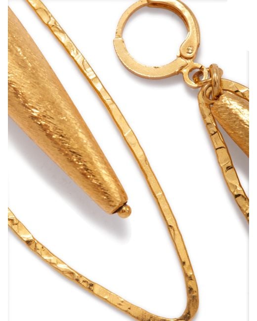Jaredjamin White Zeppelin Haley Leverback Earrings