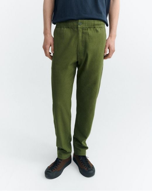 Thinking Mu Green Travel Light Straight Pants for men