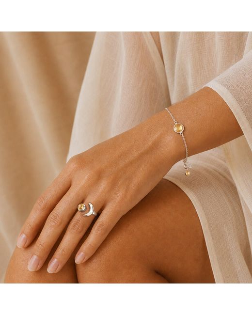 The Jewellery Store London Metallic Adjustable November Joy Birthstone Ring