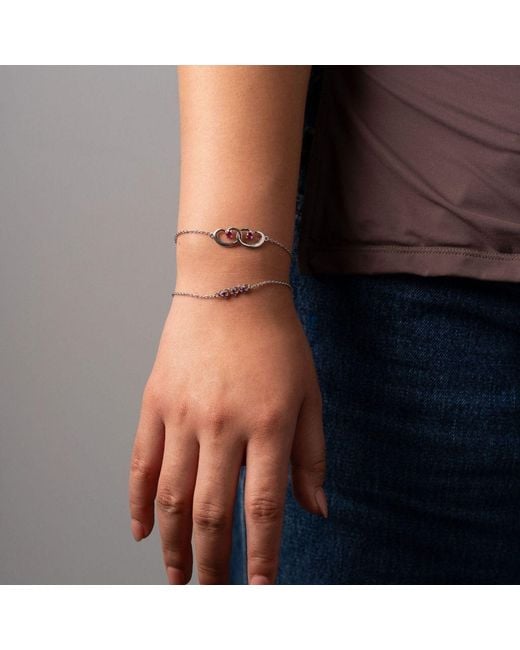 Belinda Jewelz Metallic Tourmaline Triple Heart Bracelet