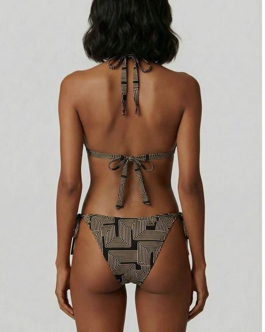 Lords of Harlech Black Raquel Inter Twine Bikini Top