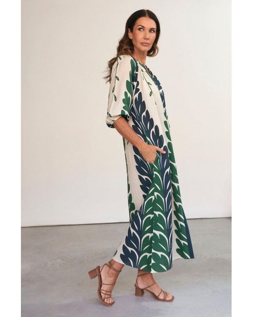Adrift Clothing Green Winnie Tunic Dress