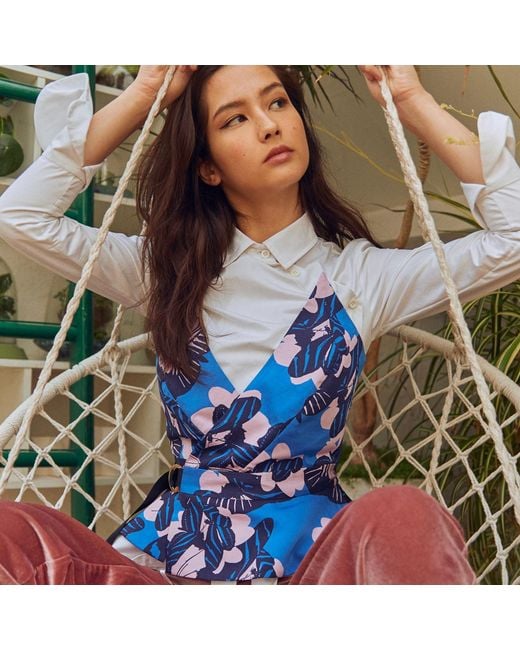 Emma Wallace Blue Marieanne Top