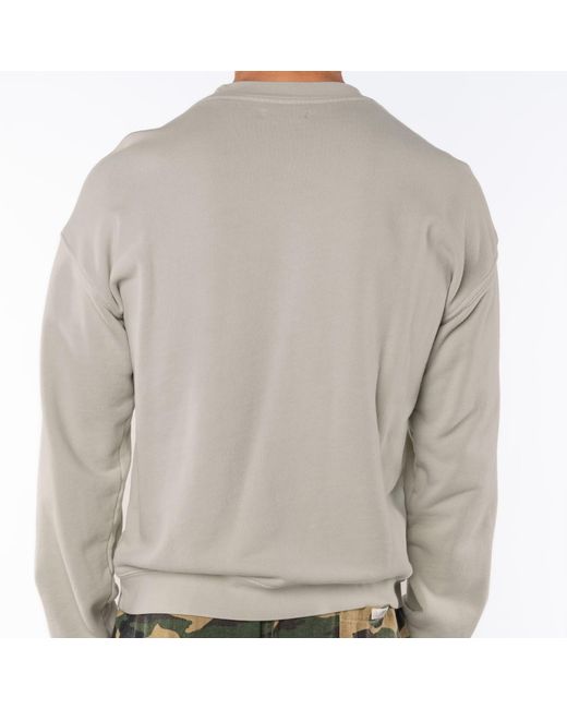 Ariko White Sandstone Post Surf Crew Sweat for men