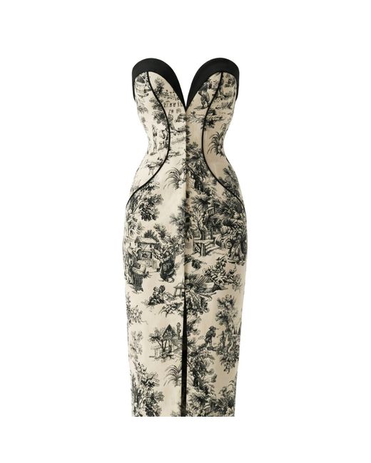 La Musa Metallic Noir Siren Dress