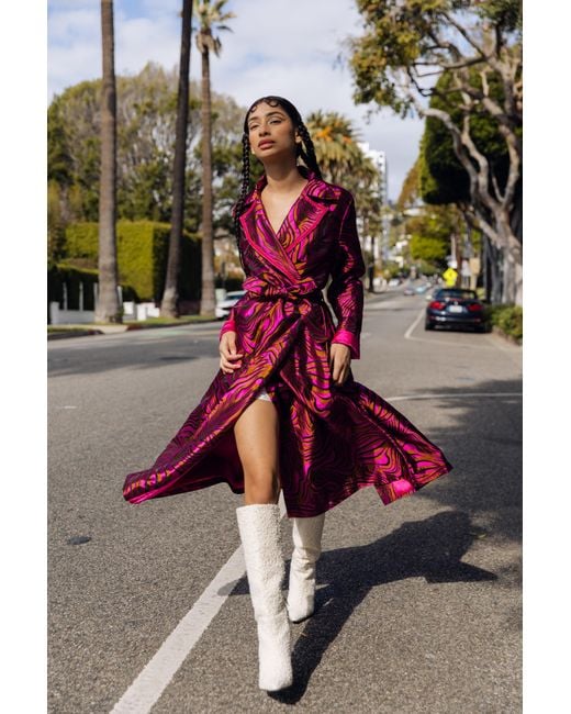 Andreeva Red Raspberry Marilyn Coat