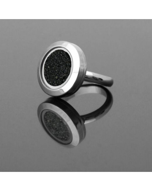 My Little Nature Blue Volcanic Sand Lava Ring – Handmade Statement Jewelry With Deep Meaning