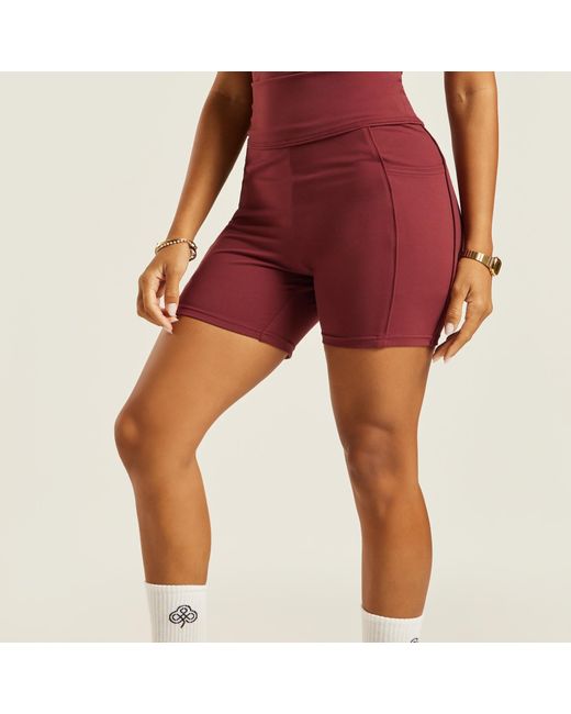 Be Athletica Red Be One Eighty Cycling Shorts