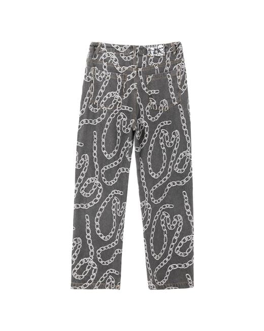 VERYRARE Gray Chains Ash Pants for men