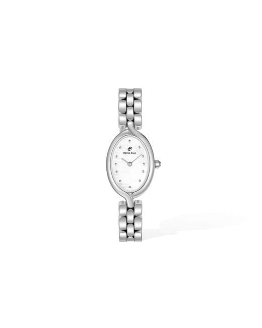 Retro Chic Metallic Vatican Platinum Veil Watch