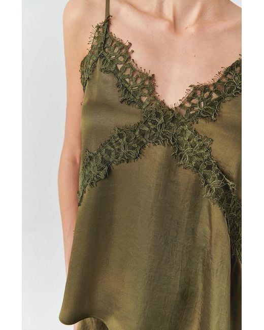 Exquise Green Hana V Neck Camisole Blouse
