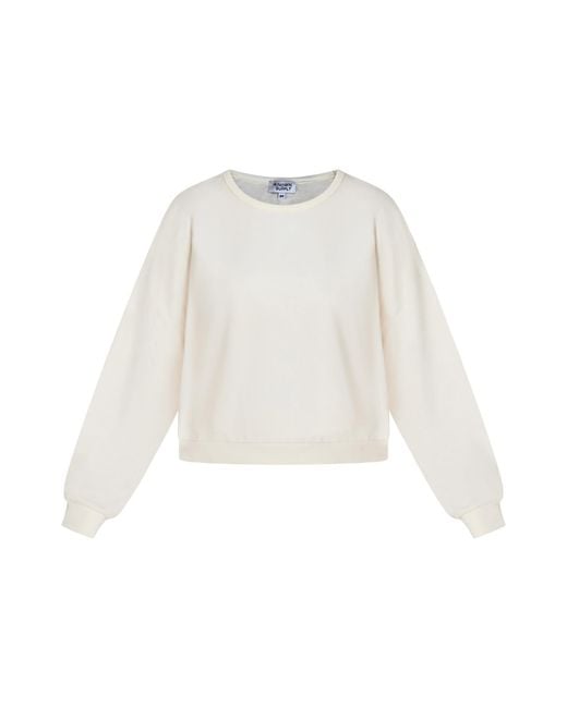 Known Supply White Boxy Cotton Crewneck