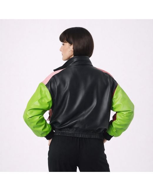 Zasta Studio Green The Wizard Bomber Jacket For