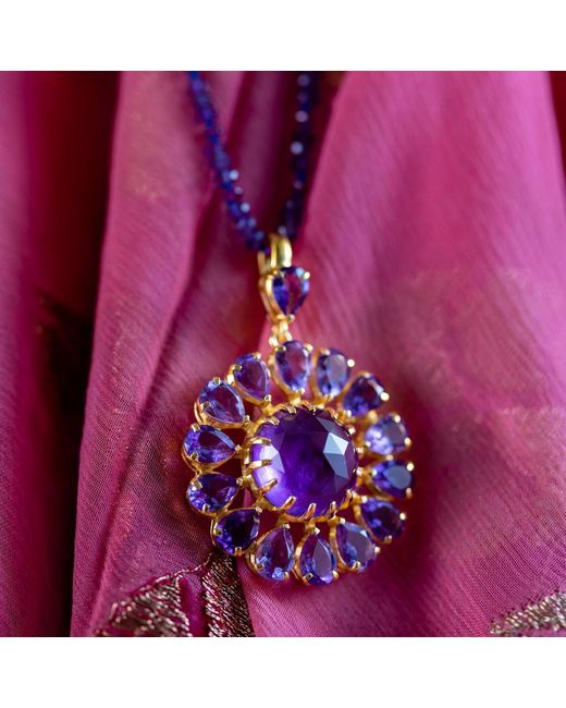 Emma Chapman Jewels Pink Boston Amethyst Pendant