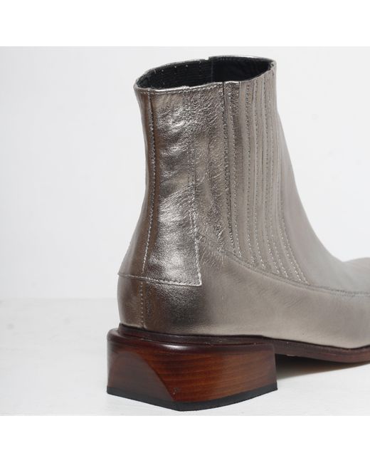 Mafalda Metallic Cordelia Ankle Boots