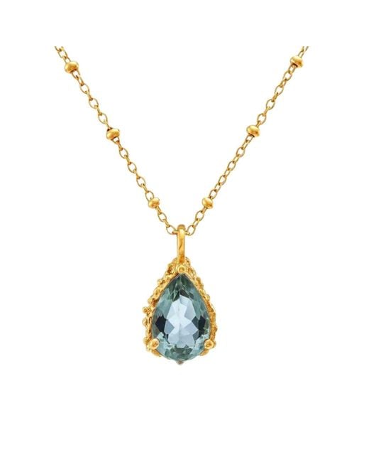 Dainty London Metallic Vermeil Topaz Necklace
