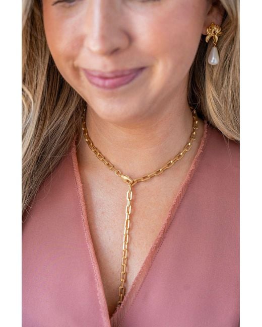 Loni Paul Jewelry Metallic Lily Shell Pearl Earrings