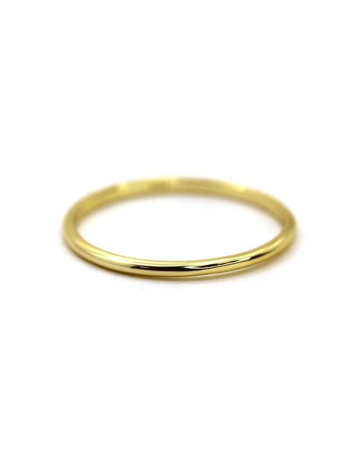 VicStoneNYC Fine Jewelry Metallic Simple Thin Solid Ring