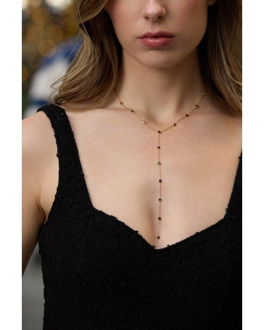 Adriana Pappas Designs White Golddust Lariat