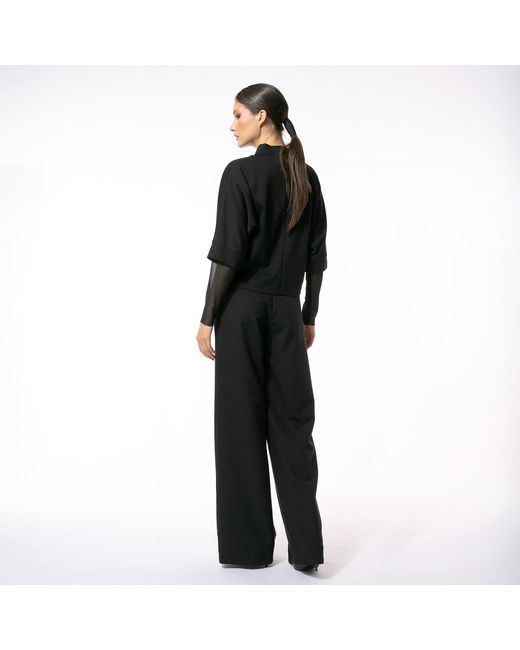 Larisa Dragna Black Midnight Tee Contrast Blouse