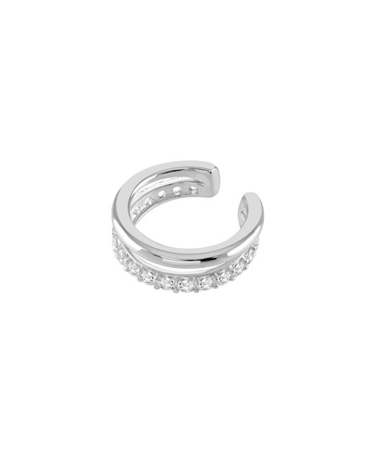 Lucy Quartermaine Metallic Melody Double Ear Cuff With Topaz